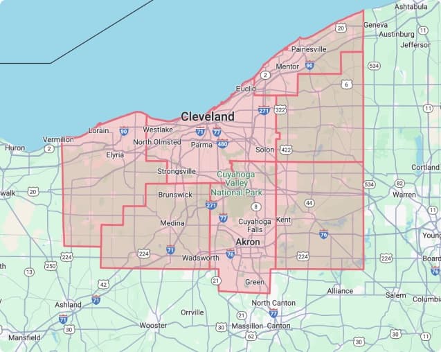 Service area map